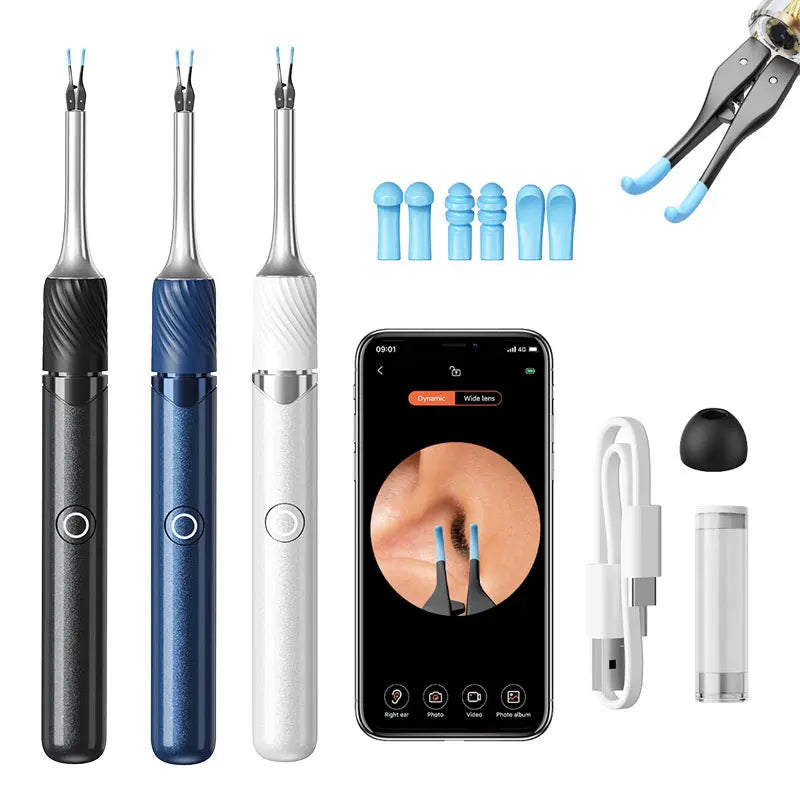 Visual Ear Wax Removal Tool with Ear Pick & Tweezers